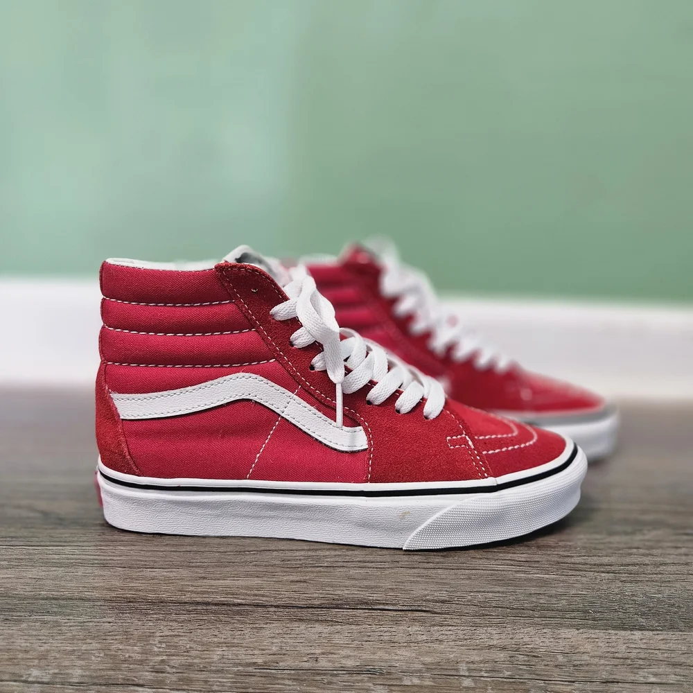 Vans Sk8‎ Hi - Racing Red and White